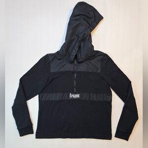 Victoria's Secret Pink Black Quarter Zip Hoodie
